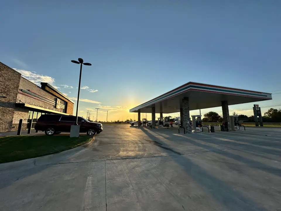 Completed store and fueling canopy